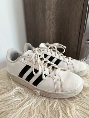 adidas White and Black Ortholite Insole Sneaker